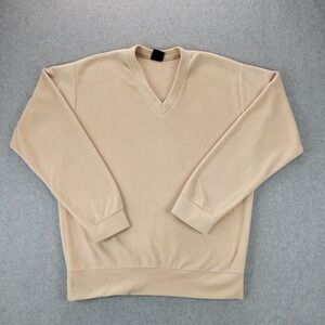 Men's Vintage 70s‎ Campus Velour Sweater Shirt Size Large Made in USA